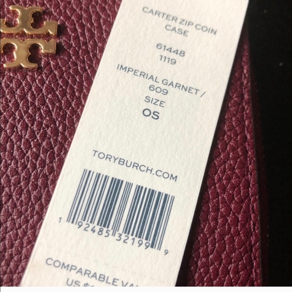 NWT Tory Burch Carter Zip coin case style 61448 - Picture 3 of 8
